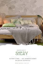 Das doppelbett ist für eine matratze von 200 x 180 cm geeignet. Shery Doppelbett Schwebebett Material Massivholz Bett Schwebebett Schwebendes Bett