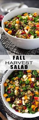 This Fall Harvest Salad Is Full Of Fall Flavors Roasted Butternut Squash Tender Wild Rice Pepitas Apples Healthy Recipes Harvest Salad Autumn Salad Recipes