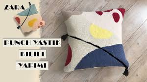 Punch Nakisi Ile Yastik Kilifi Yapimi I Punch Needle Pillow I Zara M 2020 Yastik Kilifi Yastik Yastiklar