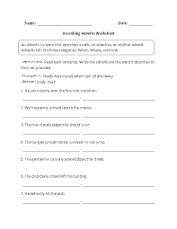 Adverbs Worksheets Regular Adverbs Worksheets