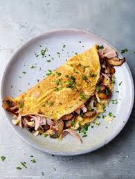 Best Ever Ham And Mushroom Omelette Omelette Recipe Healthy Breakfast Recipes Breakfast Brunch Recipes