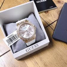 Peruuta peruuta seuraamispyyntösi käyttäjälle @guess. Original Guess White And Rose Gold Tone Sparkle Watch W0846l5 Shopee Malaysia