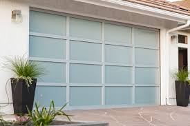 Wayne Dalton 8800 16 X 7 Clear Anodized White Laminate Glass Garage Door Los Angeles Ca Ph Contemporary Garage Doors Garage Doors Residential Garage Doors