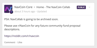 Reddit is a social forum site where members discuss various kinds of problems, pi cryptocurrency is included in the discussion with the r / cryptocurrency tag. Navcoin On Twitter The Navcollab Website Will Soon Be Archived In Favour Of Posting Community Fund Proposal Descriptions To Https T Co G3l0ldtobm If You Re Looking To Create A Funding Proposal Please Use Reddit Moving