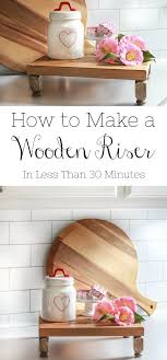 How To Make A Wooden Riser Beauty For Ashes Decor Home Diy Farmhouse Decor