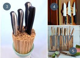 There are two keys to knife storage: Toss The Block 10 Creative Ways To Store Kitchen Knives Kitchen Knives Kitchen Knife Storage Knife