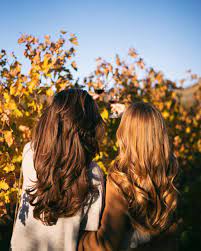 Gal Meets Glam A San Francisco Based Style And Beauty Blog By Julia Engel Blonde And Brunette Best Friends Brunette Aesthetic Brunette