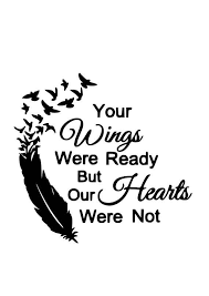 Download Memorial Svg Your Wings Were Ready But Our Hearts Were Not Etsy In 2021 Svg Cricut Subway Art Printables