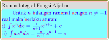 Check spelling or type a new query. Integral Tak Tentu Fungsi Aljabar Konsep Matematika Koma