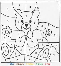 Even teachers can include these free printable color by number coloring pages in their kindergarten, preschool or primary school. Coloring Pages For Kids With Numbers Drawing With Crayons