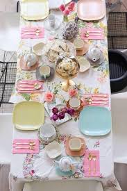 Grab some vintage saucers and check out any one of these 20 charming diy tea party styled centerpieces! 22 Best High Tea Table Setting Ideas High Tea Tea Table Settings Tea