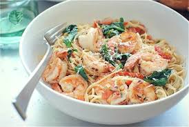 Our favorite angel hair pasta now comes in an everyday pasta flavor! Shrimp Pasta With Tomatoes Lemon And Spinach Bev Cooks