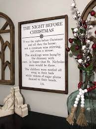 Twas The Night Before Christmas Wood Sign The Night Before Etsy Christmas Signs Wood Christmas Wood Christmas Poems