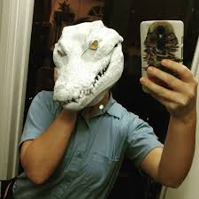Aubriana Zurilgen On Instagram Before Work I Just Had To Take A Selfie With My New Croc Mask From Crystaciananarchpeace For Fursuit Stilt Costume Costumes