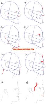 How To Draw A Face From The Side Profile View Male Man Easy Step By Step Drawing Tutorial For Beginners How To Draw Step By Step Drawing Tutorials Drawing