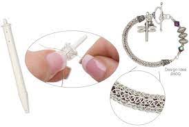 Maybe you would like to learn more about one of these? Tutorial Viking Knit Made Using The Lazee Daizee Fire Mountain Gems And Beads