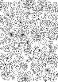 Calyspo Coloring Card Flowers And Butterflies Flower Coloring Pages Mandala Coloring Pages Coloring Pages