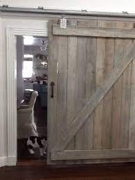 Barn Door Made From Reclaimed Barn Wood White Washed With Minwax Pickling Stain Tractor Supply Ra Wood Wall Bathroom House Restoration Diy Interior Barn Doors