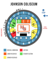 Mens Basketball Seating Map Sam Houston State Bearkats