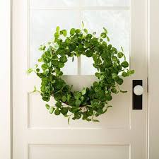 Loyalpart wreaths for front door decor spring welcome sign wreath for front door outside wall decorations hanging outdoor eucalyptus boxwood farmhouse wreath for spring and summer (coffee) 4.4 out of 5 stars 26. Hazel Artificial Wreaths Target