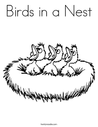 Save big + get 3 months free! Birds In A Nest Coloring Page Twisty Noodle