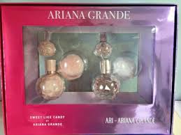 Ariana grande mini 4 pack set. Buy Ariana Grande Blockbuster 4pc Perfume Set Ari Sweet Like Candy Full And Mini Online In Thailand 274172868804