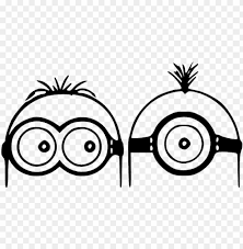 Minion illustration, bob the minion kevin the minion stuart the minion minions youtube, minions transparent background png clipart. Me 2 Minions Minions Black And White Png Image With Transparent Background Toppng