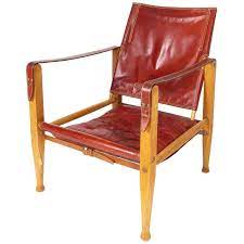safari chair by kaare klint in red leather rud rasmussen denmark danish furniture design ch25 lounge chair safari chair