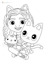 Dollhouse coloring page that you can customize and print for kids. Gabby S Dollhouse Coloring Pages New Pictures Free Printable Coloring Home