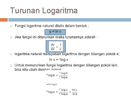 Maybe you would like to learn more about one of these? Contoh Soal Turunan Fungsi Ln