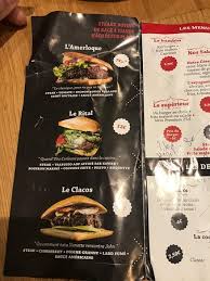 Menu Du Restaurant Picture Of Un Burger Dans La Cuisine Saint Jean Tripadvisor