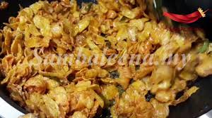Salted egg yolk cornflakes chips. Resepi Cornflakes Salted Egg Youtube