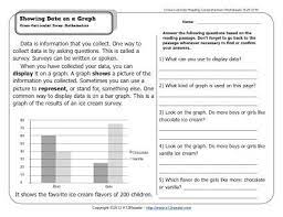 Free online and printable reading worksheets and resources: Showing Data On A Graph 2nd Grade Reading Comprehension Worksheets