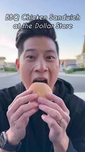 BBQ Chicken Sandwich Review from the Dollar Store