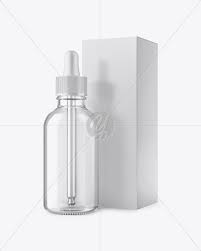 50ml Matte Dark Amber Glass Dropper Bottle W Box In Bottle Mockups On Yellow Images Object Mockups