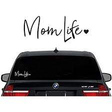 Download Amazon Com Decaltor Mom Life Decal Vinyl Sticker Cars Trucks Vans Walls Laptop White 7 5 In Automotive