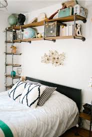 Diy Bedroom Shelves Above Bed Versatile Bedroom Decor Shelves Above The Bed Apartment Therapy Industrial Style Bedroom Home Decor Bedroom Design