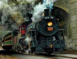 Green Mountain Express Trains Jigsaw Puzzle Train Jigsaw Puzzles Springbok Green Mountain