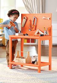 It Would Be So Easy To Use A Goodwill Side Table And Add A Little Peg Board To Make A Play Toolbench For C Kids Workbench Kids Tool Bench Kids Playing