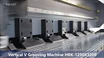 Vertical V Grooving Machine HRK 1250X3200,Stainless Steel Grooving  Machine,Sheet Metal V Groover