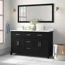 The bathroom is associated with the weekday morning rush, but it doesn't have to be. 56 60 Bathroom Vanities Joss Main