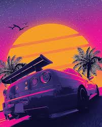 There is another design named not tonight pizza boy in reference to the street racing scene in the fast and the furious. Vaporwave Gtr Aesthetic R34 Car Retro Synthwave Nissan Hd Mobile Wallpaper Peakpx