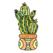 Download Hand Drawn Watercolor Cactus Plant Pot Transparent Png Svg Vector File