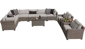 This is organic, the real thing,made from tall grasses. Monterey 11 Piece Outdoor Wicker Patio Furniture Set 11a In Ash Tk Classics Monterey 11a Ash