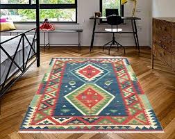 5x6 Vintage Turkish Kilim Anatolian Kilim Hand Woven Wool Etsy In 2020 Vintage Turkish Kilim Anatolian Kilim Floor Rugs 6x9 area rugs work beautifully under a small dining. pinterest