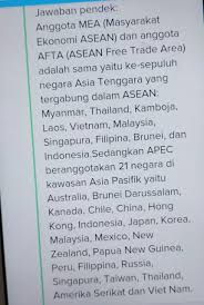 Apec , asean, acfta , nafta , mee dengan perekonomian indonesia. Negara Anggota Afta Mea Apec Mee Wto Apa Saja Brainly Co Id