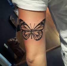 28 Beautiful Black And Grey Butterfly Tattoos Butterfly Tattoos For Women Butterfly Tattoo Butterfly Tattoos On Arm
