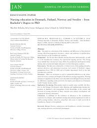 Docterrate certificate of nursing resercher : Pdf Nursing Education In Denmark Finland Norway And Sweden From Bachelor S Degree To Phd