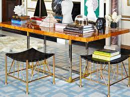 While the rider collection lacks a dining chair, jonathan adler offers a matching piece: Jonathan Adler Bond Burled Mappa 80 100 Wide Rectangular Dining Table Jon26704