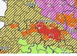 Informieren sie sich jetzt über mögliche unwettergefahren! Dwd Unwetterwarnung Fur Den Westen Der Region Hannover Und Niedersachsen